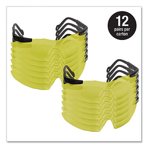 Smith & Wesson Magnum 3G Safety Eyewear, Frameless, Yellow/Amber Single Lens, 12/Box (19826)