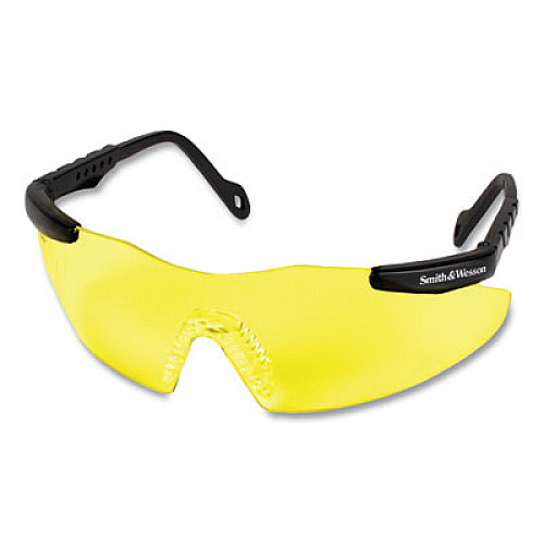 Smith & Wesson Magnum 3G Safety Eyewear, Frameless, Yellow/Amber Single Lens, 12/Box (19826)