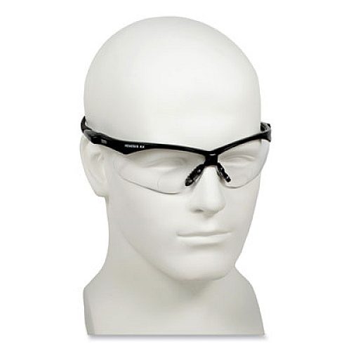 KleenGuard Nemesis Readers Safety Glasses, 3.0+ Diopter, Black Half Frame, Clear Dual Lens, 6/Box (28630)