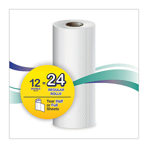 Windsoft Premium Kitchen Roll Towels, 2-Ply, 11 x 6, White, 110/Roll, 12 Rolls/Carton (12216)