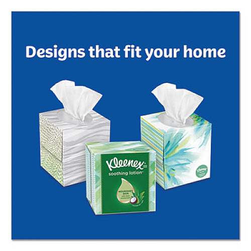 Kleenex LOTION FACIAL TISSUE, 2-PLY, WHITE, 65 SHEETS/BOX, 27 BOXES/CARTON (49974CT)