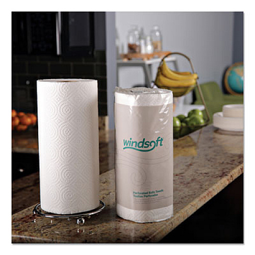 Windsoft Kitchen Roll Towels, 2-Ply, 11 x 8.5, White, 85/Roll, 30 Rolls/Carton (122085CTB)