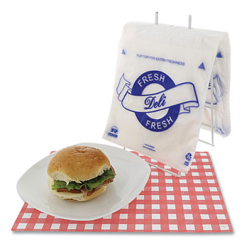 AmerCareRoyal Saddle Bags, 8.5" x 8.5", Clear, 2,000/Carton (SB85DP)