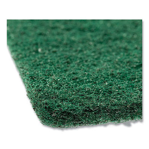 AmerCareRoyal Medium-Duty Scouring Pad, 6 x 9, Green, 10 Pads/Pack, 6 Packs/Carton (S960)