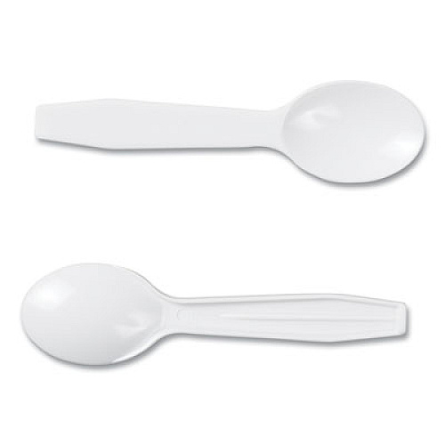AmerCareRoyal Polystyrene Taster Spoons, Plastic, 3", White, 3,000/Carton (RTS3000)
