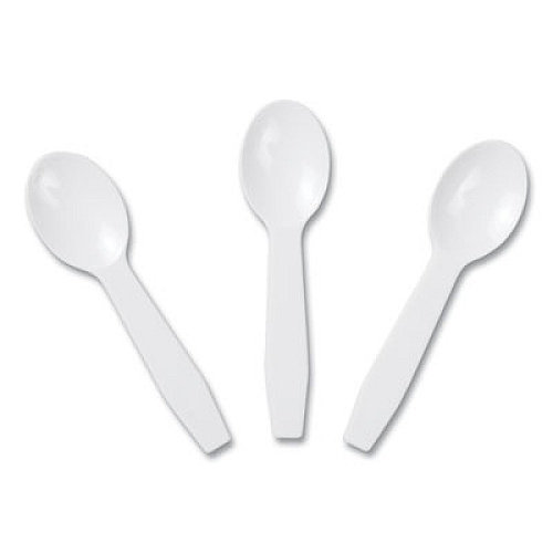 AmerCareRoyal Polystyrene Taster Spoons, Plastic, 3", White, 3,000/Carton (RTS3000)