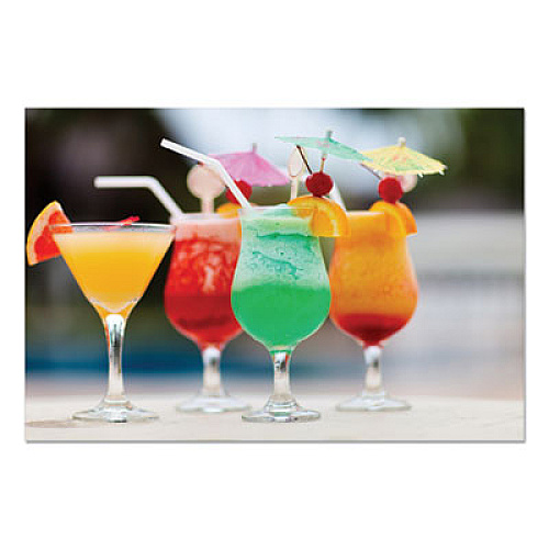 AmerCareRoyal Cocktail Parasols, 3", Assorted, 144/Box, 50 Boxes/Carton (RP144)