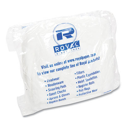 AmerCareRoyal Latex-Free Operating Room Cap, Polypropylene, White, 21", 100 Caps/Pack, 10 Packs/Carton (RP110NW)