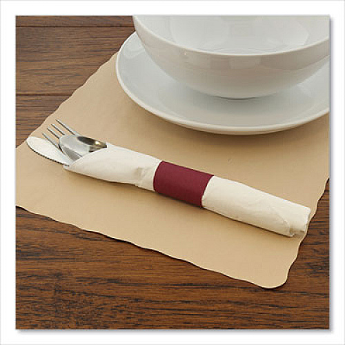 AmerCareRoyal Napkin Bands, Burgundy, 1.5", 2,500/Pack, 8 Packs/Carton (RNB20MN)