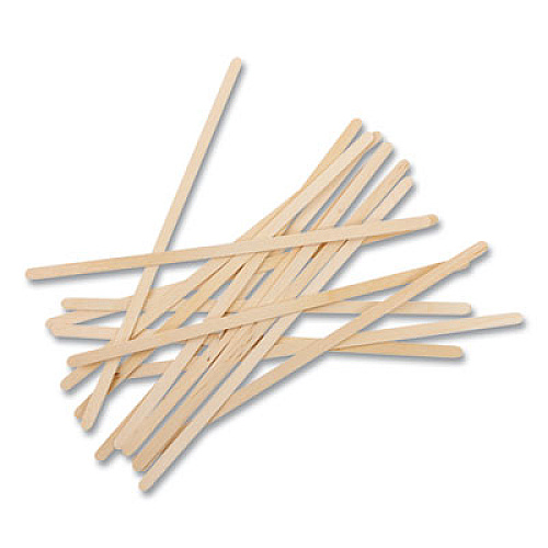 AmerCareRoyal Wood Stir Sticks, 7.5" Long, 500/Box, 10 Boxes/Carton (R825CT)
