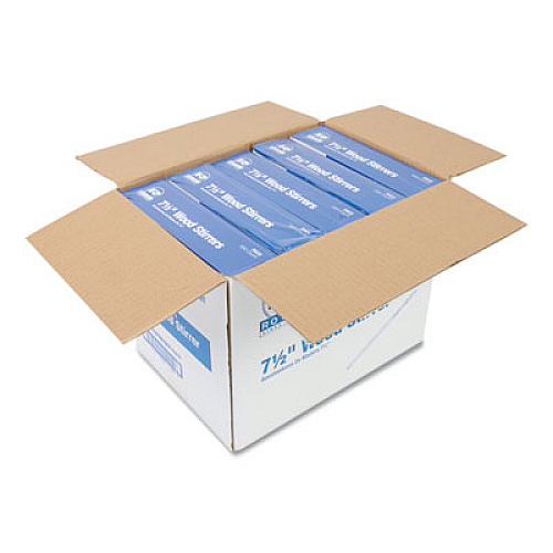 AmerCareRoyal Wood Stir Sticks, 7.5" Long, 500/Box, 10 Boxes/Carton (R825CT)