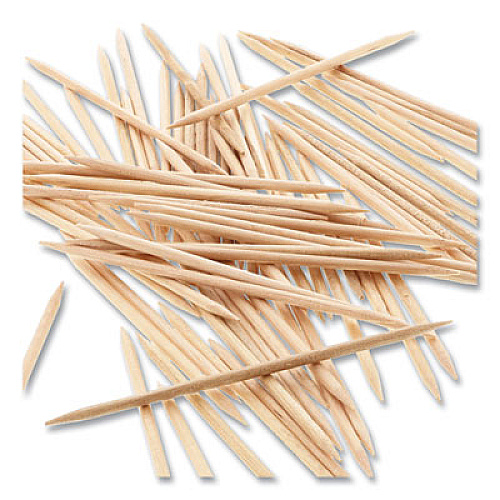 AmerCareRoyal Round Wood Toothpicks, 2.5", Natural, 800/Box, 24 Boxes/Case, 5 Cases/Carton (R820)