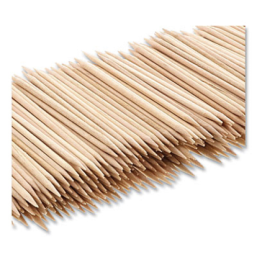 AmerCareRoyal Round Wood Toothpicks, 2.5", Natural, 800/Box, 24 Boxes/Case, 5 Cases/Carton (R820)