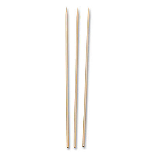 AmerCareRoyal Bamboo Skewers, Paper, 10", White, 100/Pack, 10 Packs/Box, 12 Boxes/Carton (R813)
