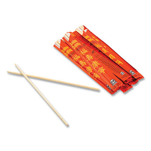 AmerCareRoyal Chopsticks, Paper, 9", Natural, 1,000/Carton (R809)
