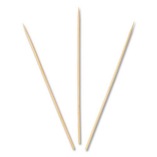 AmerCareRoyal Bamboo Skewers, Paper, 6", Natural, 100/Pack (R806)