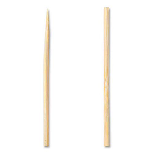 AmerCareRoyal Bamboo Skewers, Paper, 6", Natural, 100/Pack (R806)