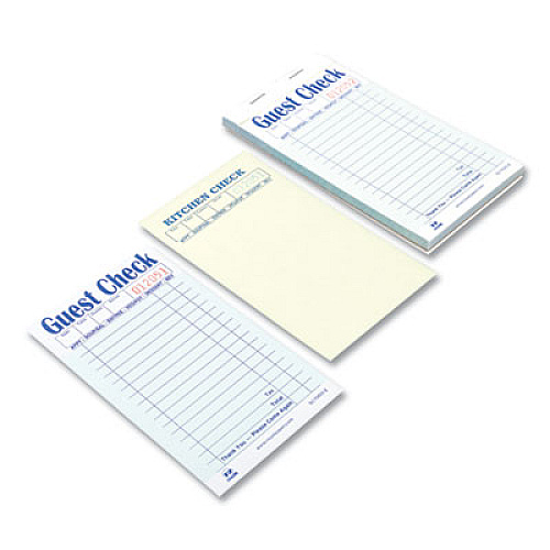 AmerCareRoyal Guest Check Pad, 17 Lines, Two-Part Carbonless, 3.6 x 6.7, 50 Forms/Pad, 50 Pads/Carton (GC70002)