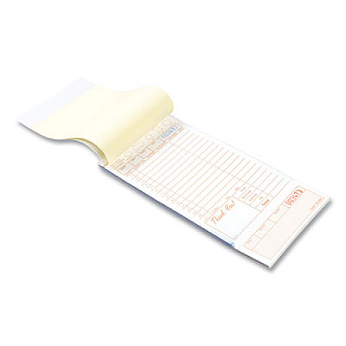 AmerCareRoyal Guest Check Loose-Pack Refill, 15 Lines, Three-Part Carbonless, 4.2 x 8.5, 200 Forms/Pad, 10 Pads/Carton (GC49973)