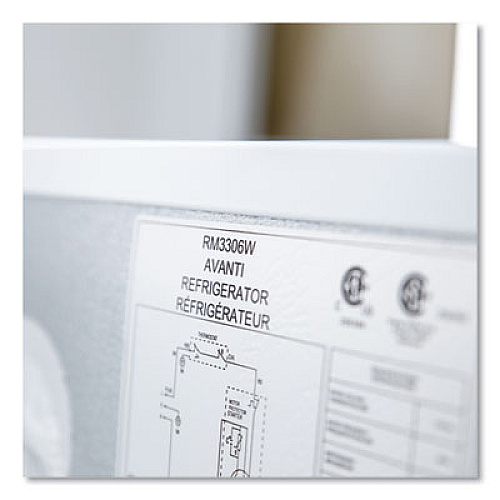 Avanti 3.3 Cu.Ft Refrigerator with Chiller Compartment, White (RM3306W)