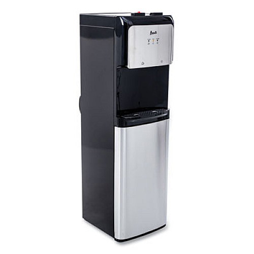 Avanti Hot and Cold Bottom Load Water Dispenser, 3-5 gal, 12.25 x 14 x 41.5, Black/Stainless Steel (WDBMC800Q3S)