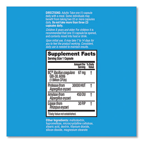 Digestive Advantage Probiotic Intensive Bowel Support Capsule, 96 Count, 36/Carton (00117DA)