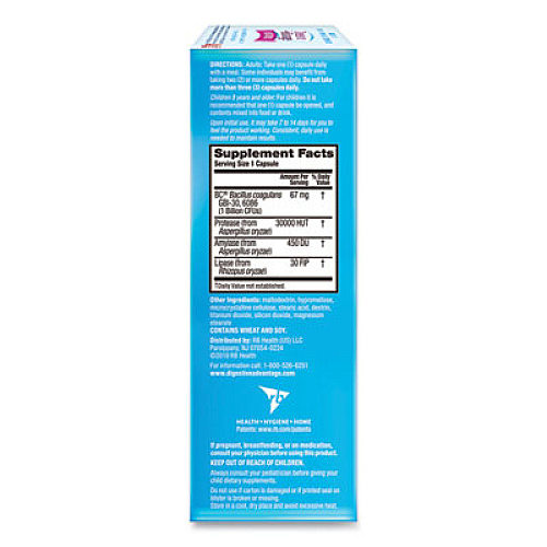 Digestive Advantage Probiotic Intensive Bowel Support Capsule, 96 Count, 36/Carton (00117DA)
