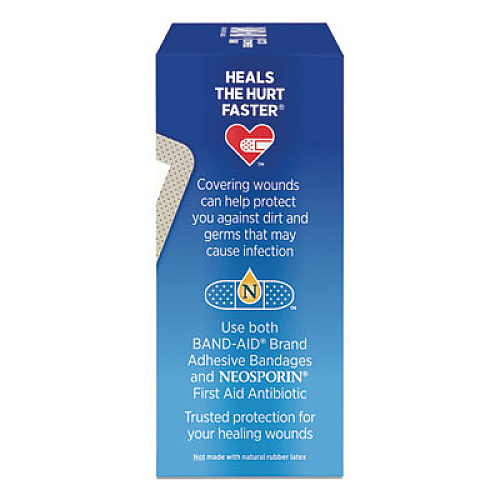 BAND-AID Tru-Stay Sheer Strips Adhesive Bandages, Assorted, 80/Box (4669)