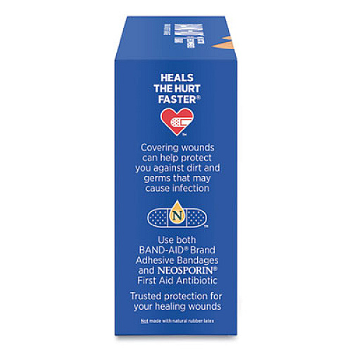 BAND-AID Flexible Fabric Adhesive Bandages, Assorted, 100/Box (11507800)