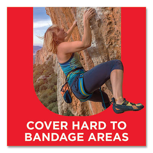 BAND-AID Flexible Fabric Adhesive Bandages, 1 x 3, 100/Box (4444)