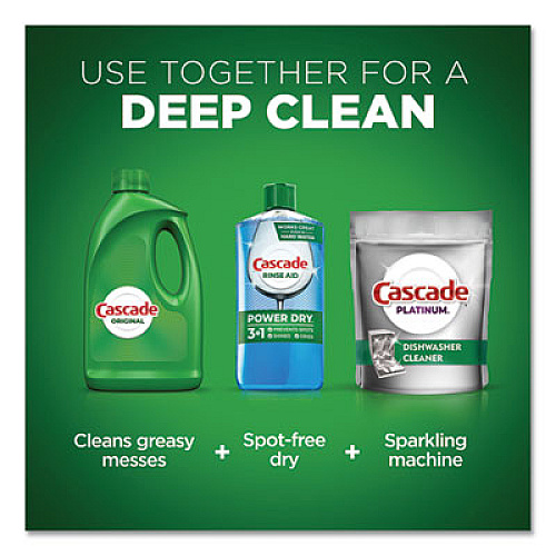 Cascade Dishwasher Gel with Dawn, Fresh, 75 oz Bottle, 6/Carton (40152)