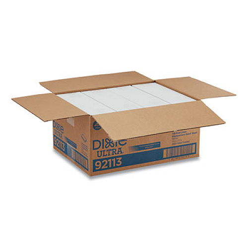 Dixie 1/6-Fold Linen Replacement Towels, 13 x 17, White, 200/Box, 4 Boxes/Carton (92113)