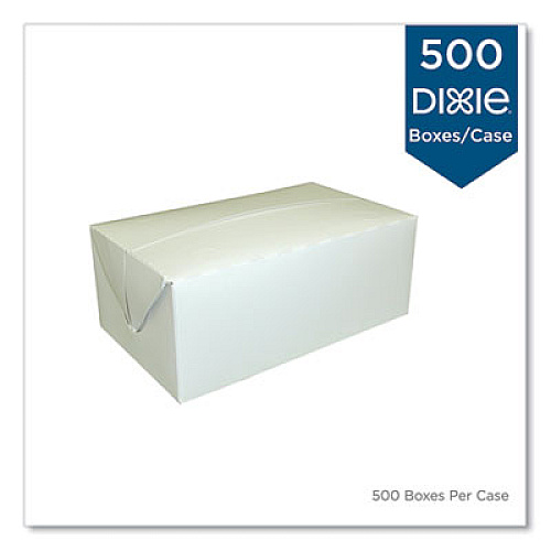 Dixie Fast-Top One-Piece Paperboard Take-Out Box, 7 x 4.25 x 2.75, White, 500/Carton (340PLN)