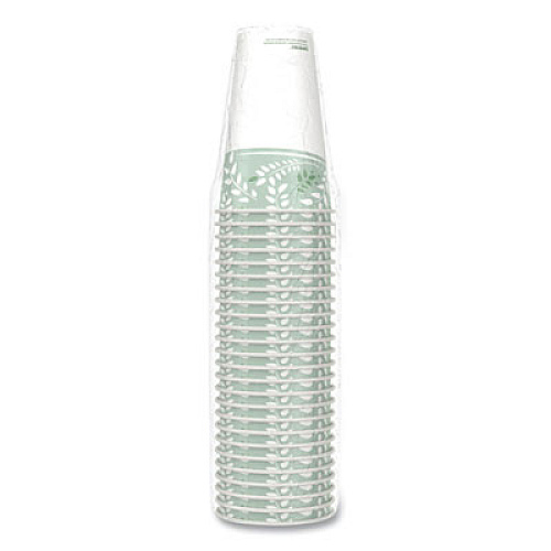 Dixie PLA Hot Cups, 16 oz, Viridian Design, 50/Pack (2346PLAPK)