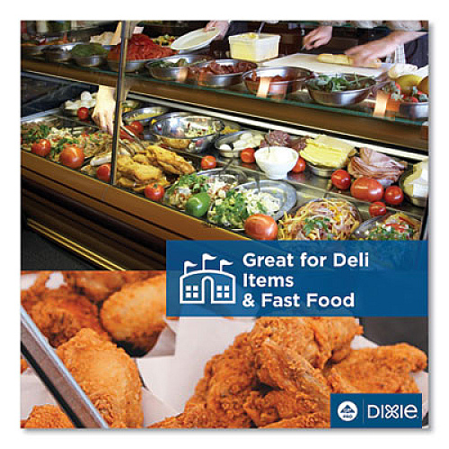 Dixie Tuck-Top One-Piece Paperboard Take-Out Box, 7 x 4.25 x 2.75, White, 300/Carton (310PLN)