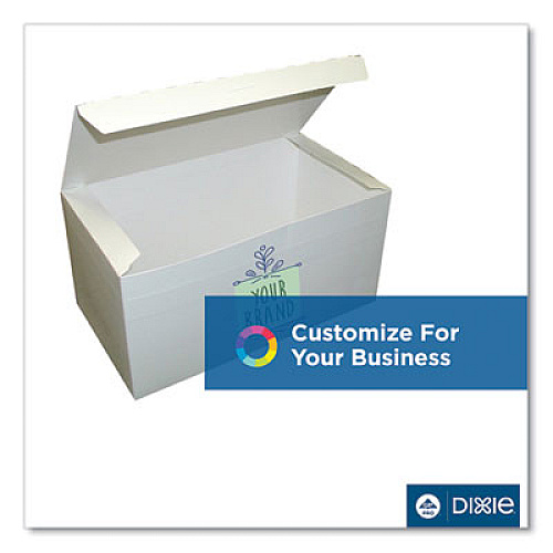 Dixie Tuck-Top One-Piece Paperboard Take-Out Box, 9 x 5 x 4.5, White, 250/Carton (370PLN)