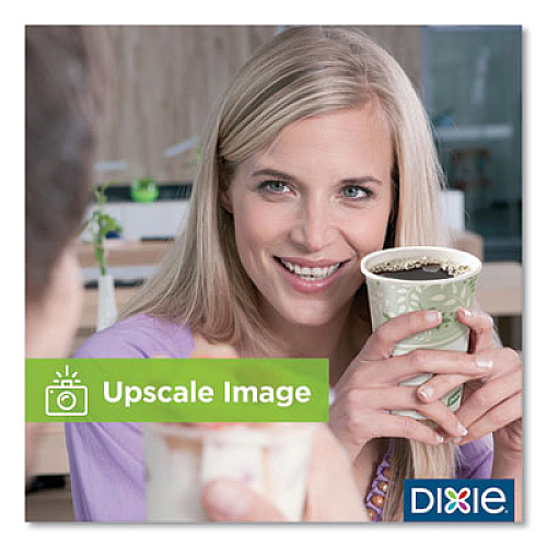Dixie PLA Hot Cups 8 oz, Viridian Design, 50/Pack (2338PLAPK)