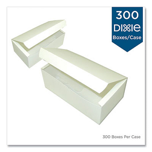 Dixie Tuck-Top One-Piece Paperboard Take-Out Box, 7 x 4.25 x 2.75, White, 300/Carton (310PLN)