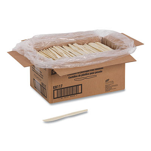 Dixie Heavyweight Polystyrene Knife, Champagne, 1,000/Carton (KH117)