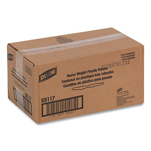 Dixie Heavyweight Polystyrene Knife, Champagne, 1,000/Carton (KH117)