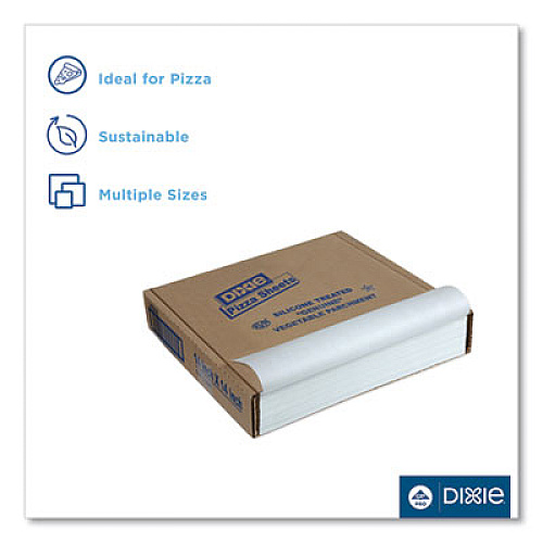 Dixie Yellow Label Parchment Pan Liner, 14 x 14, 1,000/Carton (27S14)
