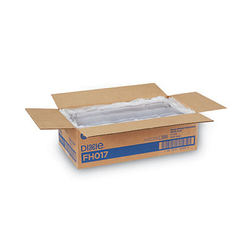 Dixie Plastic Cutlery, Heavyweight Fork, Clear, 1,000/Carton (FH017)