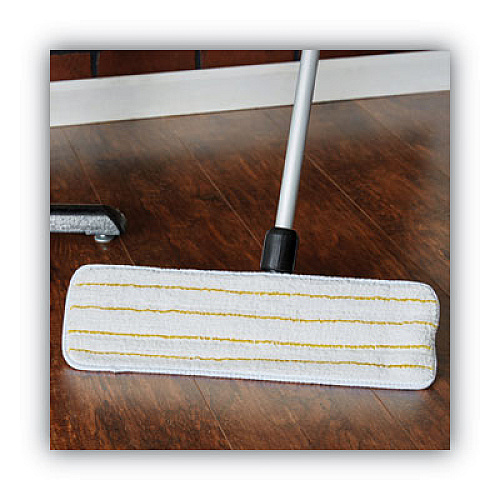 3M Easy Shine Applicator Pad, Microfiber, 18", White/Yellow, 10/Carton (55434)
