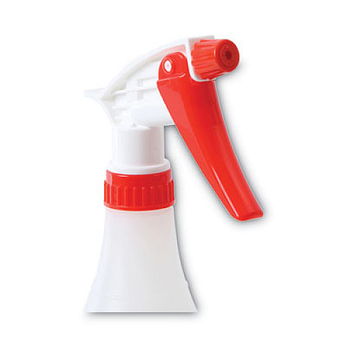 Boardwalk General Purpose Plastic Bottle with Trigger Spray, 32 oz, Clear/Red, 3/Pack (03010)