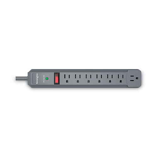 Kensington Guardian Premium Surge Protector, 7 Outlets, 6 ft Cord, 540 Joules, Gray (38217)