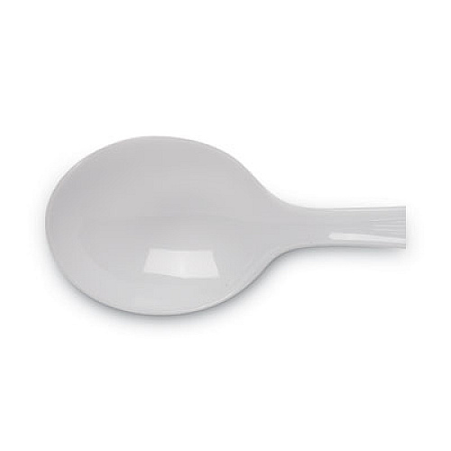 Dixie Plastic Cutlery, Heavyweight Soup Spoon, White, 100/Box, 10 Boxes/Carton (SH207CT)