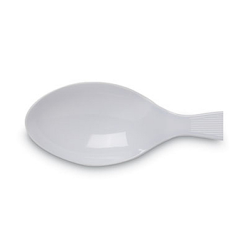 Dixie Plastic Cutlery, Heavy Mediumweight Teaspoons, White, 1,000 Carton (TM207CT)