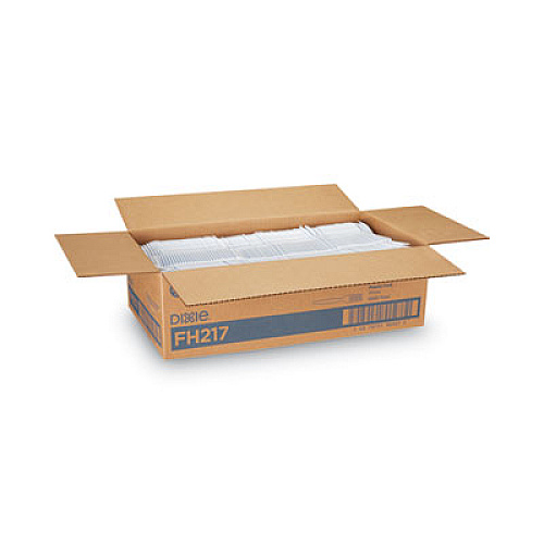 Dixie Plastic Cutlery, Heavyweight Fork, White, 1,000/Carton (FH217)