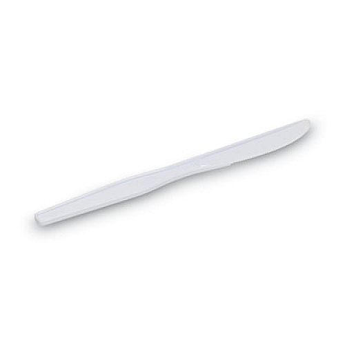Dixie Plastic Cutlery, Heavyweight Knife, 7.5", White, 1,000/Carton (KH217)