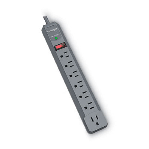 Kensington Guardian Premium Surge Protector, 7 Outlets, 6 ft Cord, 540 Joules, Gray (38217)
